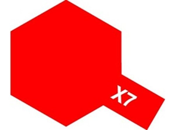 画像1: タミヤ（81507）アクリルミニ X-7 レッド   (1)