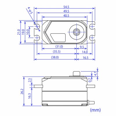 画像3: フタバ  (040498)  1/10ドリフトカー用 HPS-CD701 S.BUSロープロサーボ  