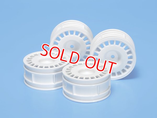 画像1: タミヤ（51021）SP.1021 ラリーディッシュホイール（白）4本（26mm/+2）【ネコポス便対応】   (1)