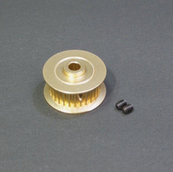 画像1: クエスト QH0050-28 (E6S-600/550/E12S/120-720/E12S-787/775用) 28Tプーリー (オプション)=QH0052改め【メーカー直送になります】 (1)