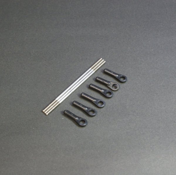 画像1: クエスト QH0071-02 (CA30・CA50・E6用) ヘッドリンケージロッドセット (FBL10-3Blade)【メーカー直送になります】 (1)