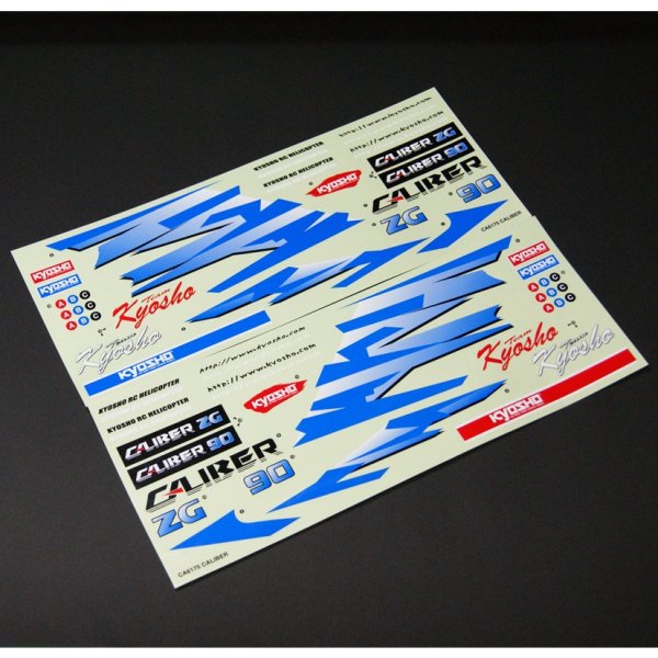 画像1: クエスト CA6175 (CA90/120-720/E12S-784/GT15/ZG他用) ボディーデカール キャリバー ZG 【メーカー直送になります】   (1)