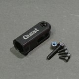 画像: クエスト QH0081-01 (CA30/50/E6/E12S/120-720/E12S-787/775/GT-15/ZG他用) テールローターグリップ（ブラック）【メーカー直送になります】