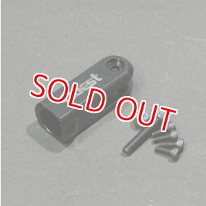 画像: クエスト QH0081-01 (CA30/50/E6/E12S/120-720/E12S-787/775/GT-15/ZG他用) テールローターグリップ（ブラック）【メーカー直送になります】