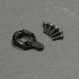 画像: クエスト QH0082-02 (CA30/50/E6/E12S/120-720/E12S-787/775/GT-15/ZG他用) テールピッチプレート0°（ブラック）【メーカー直送になります】