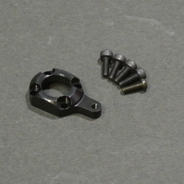 画像1: クエスト QH0082-02 (CA30/50/E6/E12S/120-720/E12S-787/775/GT-15/ZG他用) テールピッチプレート0°（ブラック）【メーカー直送になります】 (1)