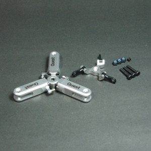 画像: クエスト QH0085S (CA30/50/E6/GT15/ZG/120-720/E12S-787用) ＨＰテールグリップ 3ブレード（0°）(シルバー）【メーカー直送になります】