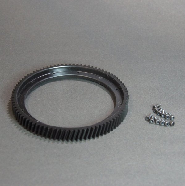 画像1: クエスト QH0102-01 (E12S-787/775用) スパイラルメインギア（86T）【メーカー直送になります】   (1)