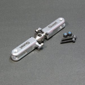 画像: クエスト QH0082S (CA30/50/E6/GT15/ZG用) ＨＰテールグリップ 0° (シルバー）【メーカー直送になります】  