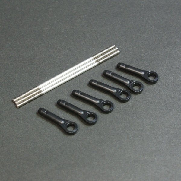 画像1: クエスト QH0080-02 (FBL=CA/90Ver06/GT15/ZG/E12S-775/787/120-720用) ヘッドリンケージロッドセット (FBL12-3Blade)【メーカー直送になります】 (1)