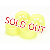 画像: タミヤ(54850)OP.1850 メッシュホイール4本(蛍光イエロー)(24mm幅・オフセット+2)【ネコポス便対応】