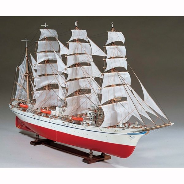 画像1: ウッディジョー (NO.640) 1/80 日本丸  木製模型 組立キット    (1)