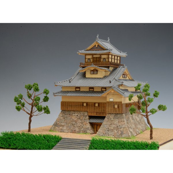 画像1: ウッディジョー (NO.327) 1/150 犬山城 木製模型 組立キット   (1)
