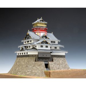 画像: ウッディジョー (NO.294) 1/150安土城（改良版）木製模型 組立キット  