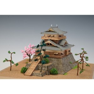 画像: ウッディジョー (NO.257) 1/150 丸岡城 木製模型 組立キット 