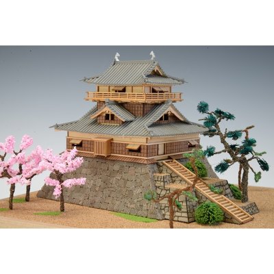 画像1: ウッディジョー (NO.257) 1/150 丸岡城 木製模型 組立キット