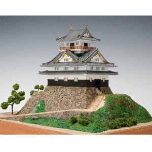 画像: ウッディジョー (NO.275) 1/150 岐阜城 木製模型 組立キット 