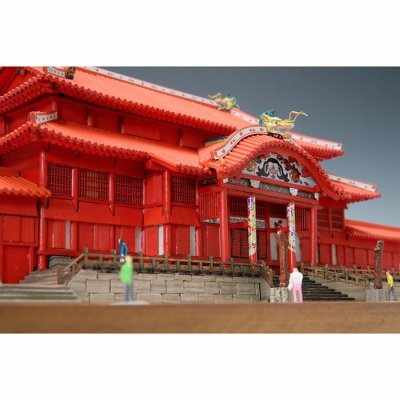 画像2: ウッディジョー (NO.273) 1/150 首里城 木製模型 組立キット