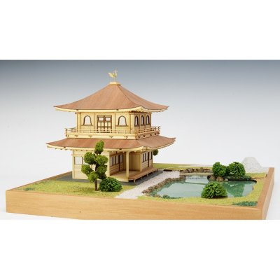 画像1: ウッディジョー (NO.341) 1/75 慈照寺 銀閣 木製模型 組立キット