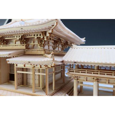 画像3: ウッディジョー (52803) 1/120 平等院 鳳凰堂 木製模型 組立キット