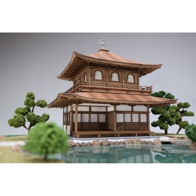 画像2: ウッディジョー (NO.341) 1/75 慈照寺 銀閣 木製模型 組立キット