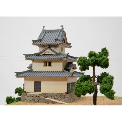 画像2: ウッディジョー (NO.267) 1/150 丸亀城 木製模型 組立キット