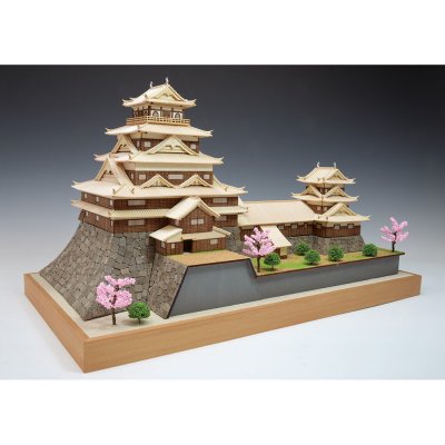 画像1: ウッディジョー (NO.260) 1/150 広島城 木製模型 組立キット