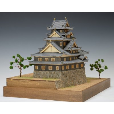 画像2: ウッディジョー (NO.265) 1/150 岡山城 木製模型 組立キット