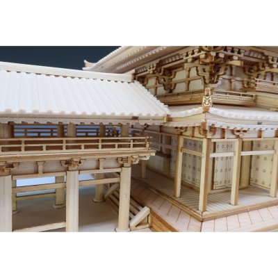 画像2: ウッディジョー (52803) 1/120 平等院 鳳凰堂 木製模型 組立キット