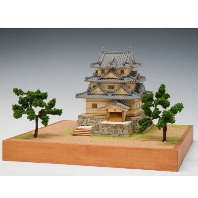 画像2: ウッディジョー (NO.269) 1/150 宇和島城 木製模型 組立キット
