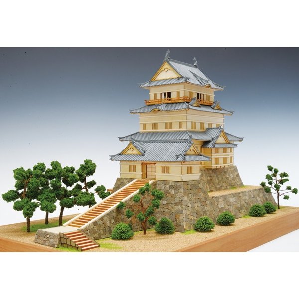 画像1: ウッディジョー (NO.261) 1/150 小田原城 木製模型 組立キット  (1)