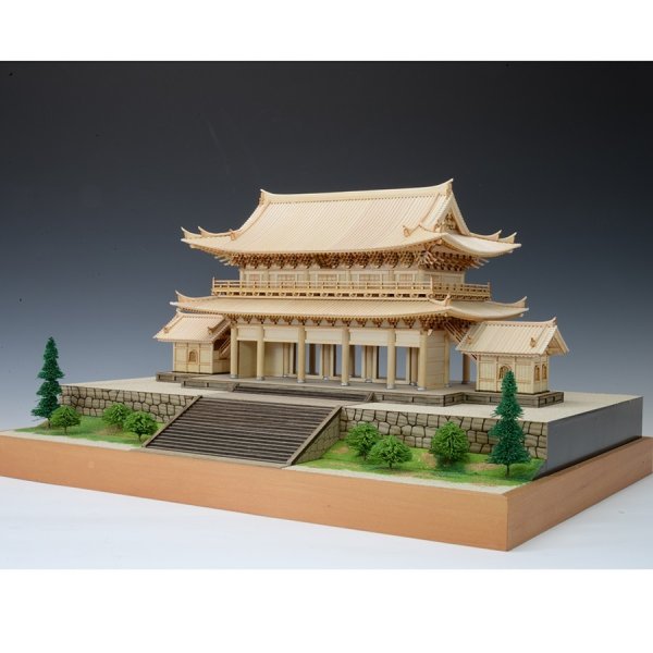 画像1: ウッディジョー (NO.256) 1/150 知恩院 三門 木製模型 組立キット  (1)