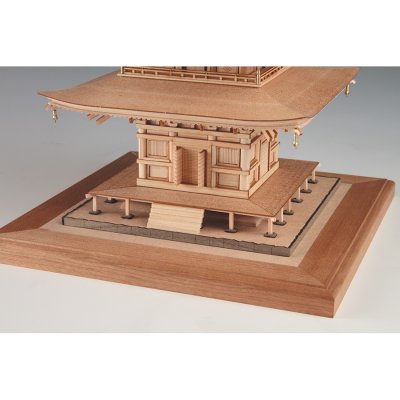 画像2: ウッディジョー (NO.347) 1/75 瑠璃光寺 五重塔 木製模型 組立キット