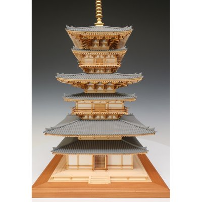 画像1: ウッディジョー (NO.348) 1/75 薬師寺 東塔 木製模型 組立キット