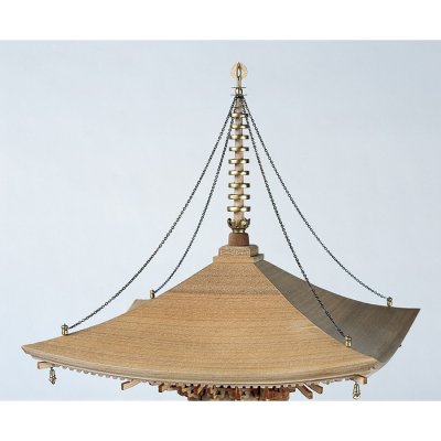 画像3: ウッディジョー (NO.342) 1/50 石山寺 多宝塔 木製模型 組立キット