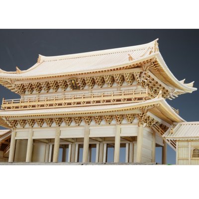 画像3: ウッディジョー (NO.256) 1/150 知恩院 三門 木製模型 組立キット