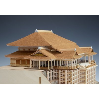 画像2: ウッディジョー (NO.343) 1/150 清水寺 木製模型 組立キット