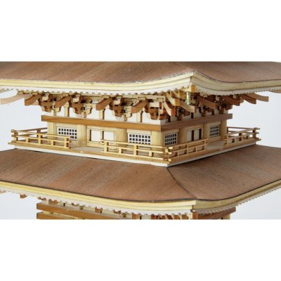 画像2: ウッディジョー (NO.346) 1/75 羽黒山 五重塔 木製模型 組立キット