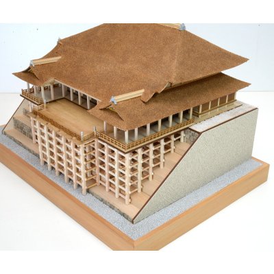 画像1: ウッディジョー (NO.343) 1/150 清水寺 木製模型 組立キット