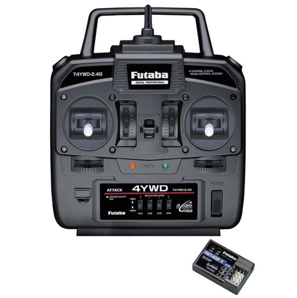 画像1: フタバ  (037160)  電動カー用 T4WD (R214GF-Eアンテナ内蔵受信機付)  T/Rセット   (1)