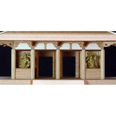 画像2: ウッディジョー (NO.360) 1/150 法隆寺 中門 木製模型 組立キット