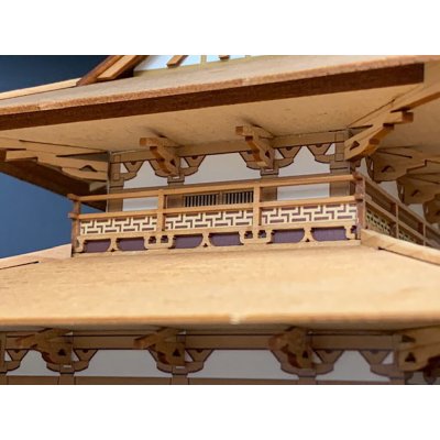画像3: ウッディジョー (NO.361) 1/150 法隆寺 金堂 木製模型 組立キット