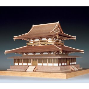 画像: ウッディジョー (NO.361) 1/150 法隆寺 金堂 木製模型 組立キット 