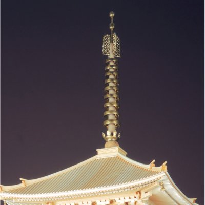 画像1: ウッディジョー (NO.351) 1/75 興福寺 五重塔 木製模型 組立キット
