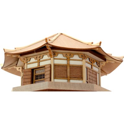 画像3: ウッディジョー (NO.364) 1/150 法隆寺 夢殿 木製模型 組立キット