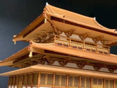 画像2: ウッディジョー (NO.361) 1/150 法隆寺 金堂 木製模型 組立キット