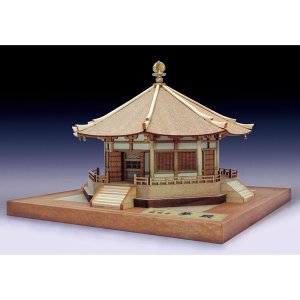 画像: ウッディジョー (NO.364) 1/150 法隆寺 夢殿 木製模型 組立キット 