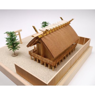 画像1: ウッディジョー (NO.356) 1/150 神明造り 神社 木製模型 組立キット