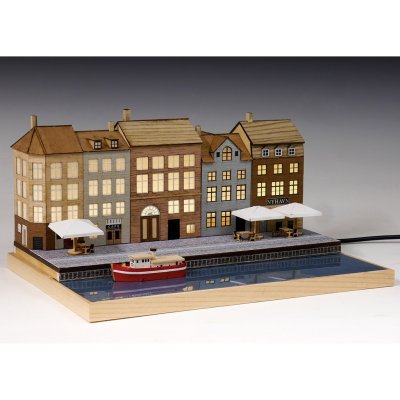 画像3: ウッディジョー (NO.325) 1/220 ヨーロッパの街並みシリーズ デンマーク コペンハーゲン 木製模型 組立キット