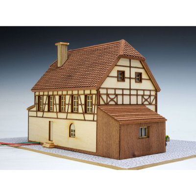 画像1: ウッディジョー (NO.321) 1/87 ヨーロッパの街並みシリーズ ドイツ 木製模型 組立キット